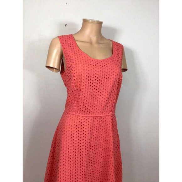 Max Studio Coral Eyelet Dress - Picture 2 of 6